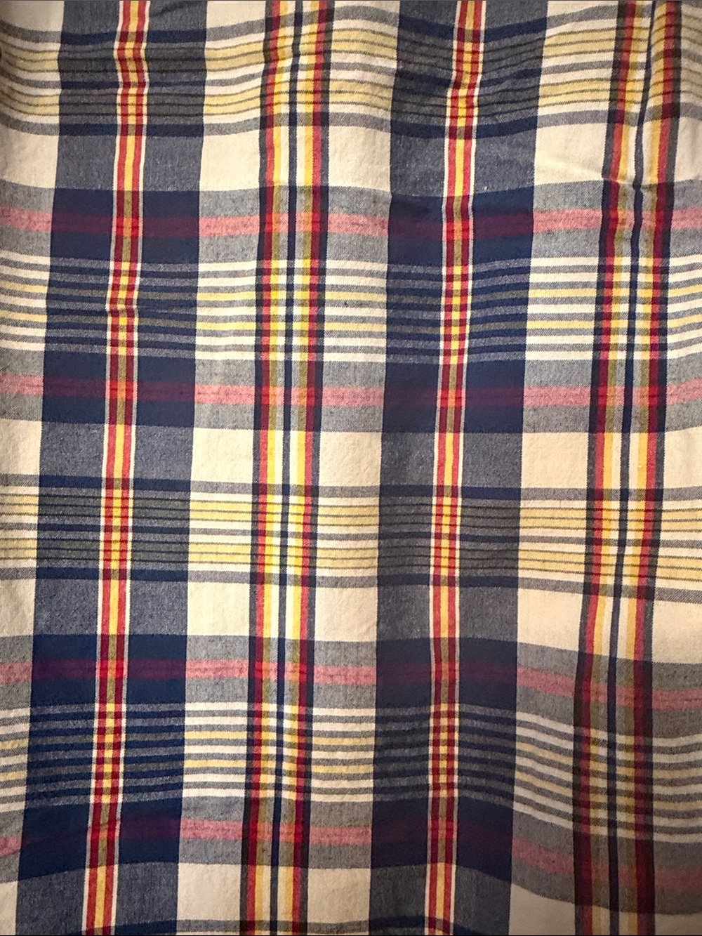 Ralph Lauren Navy, White & Yellow Plaid Short-Sleeve Button-Down Shirt - Picture 5 of 5